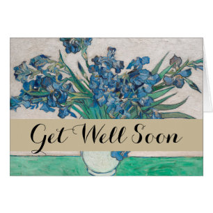 Van Gogh Iris Vase Painting Impressionism