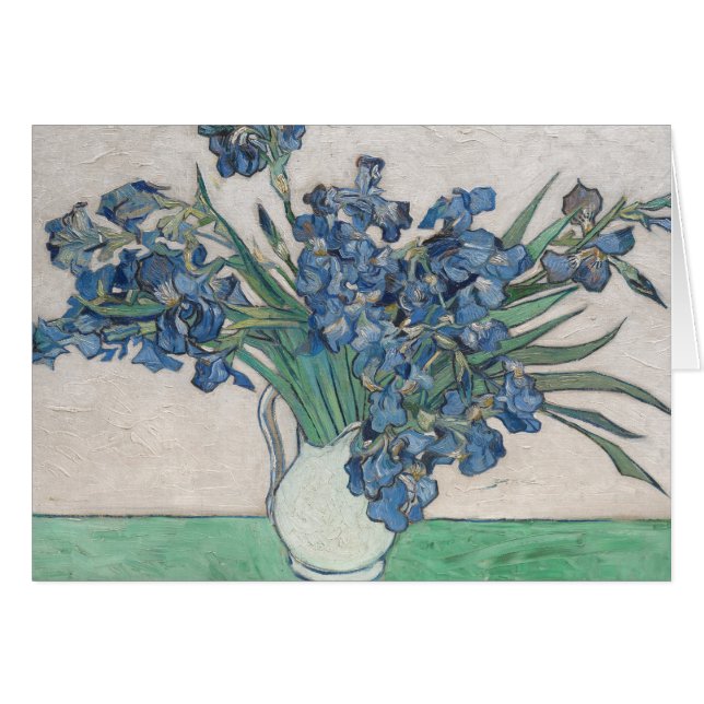 Van Gogh Iris Vase Painting Impressionism (Front Horizontal)