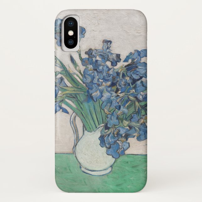 Van Gogh Iris Vase Painting Impressionism Case-Mate iPhone Case (Back)