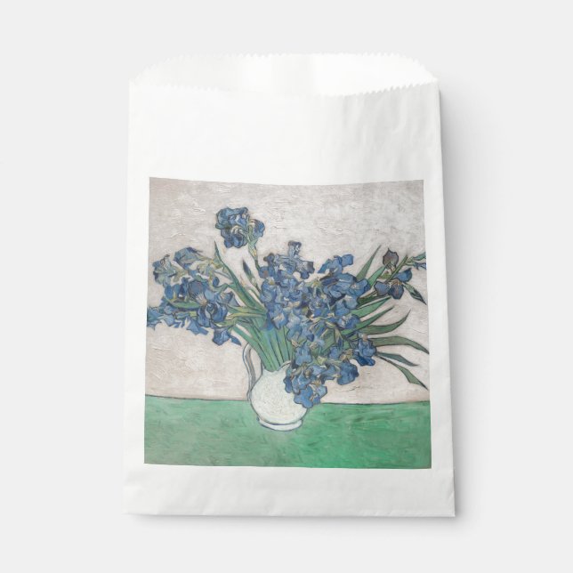 Van Gogh Iris Vase Painting Impressionism Favour Bag (Front)