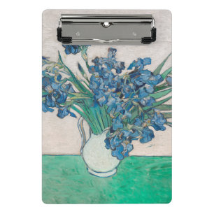 Van Gogh Iris Vase Painting Impressionism Mini Clipboard