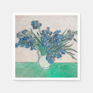 Van Gogh Iris Vase Painting Impressionism Napkin