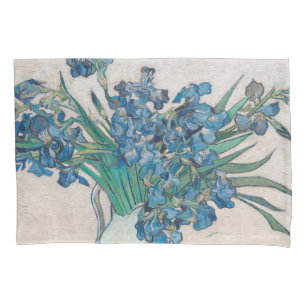 Van Gogh Iris Vase Painting Impressionism Pillowcase