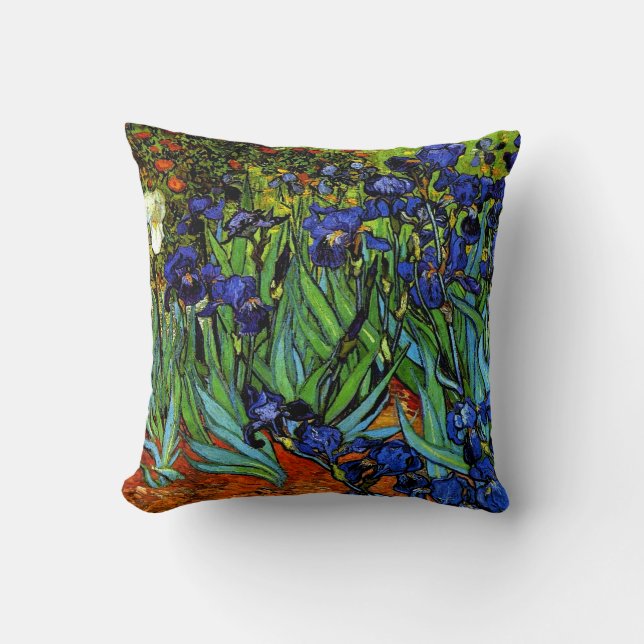 Van Gogh - Irises, 1889, artwork Cushion (Front)