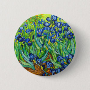 Van Gogh Irises 6 Cm Round Badge