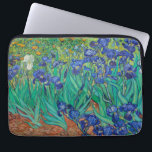 Van Gogh Irises. Blue floral vintage impressionism Laptop Sleeve<br><div class="desc">Van Gogh "Irises" laptop sleeve. Blue floral impressionism art.</div>