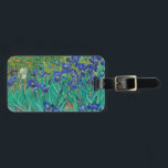 Van Gogh Irises. Blue floral vintage impressionism Luggage Tag<br><div class="desc">Van Gogh "Irises" bag tag. Blue floral impressionism art.</div>