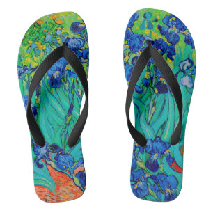 Van Gogh Irises/Blue/St. Remy Thongs