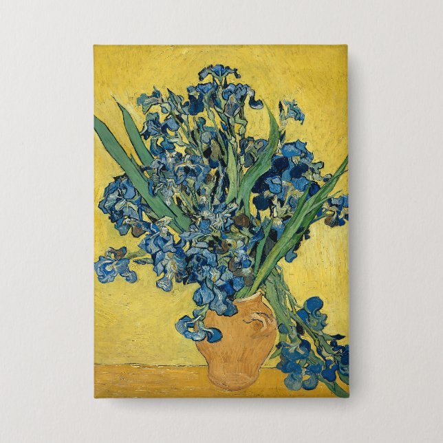 Van Gogh Irises - Bold Blue & Yellow Art (Front)