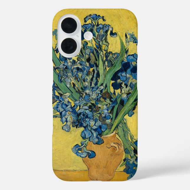 Van Gogh Irises - Bold Blue & Yellow Art Case-Mate iPhone Case (Back)
