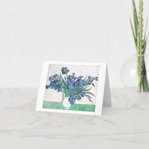 VAN GOGH  "IRISES" CUSTOMISABLEGREETING CARD