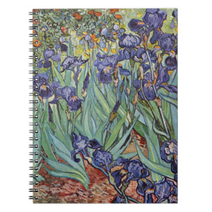 Van Gogh Irises Impressionist Flowers Notebook