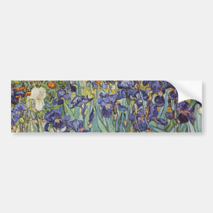 Van Gogh Irises Impressionist Painting Bumper Sticker