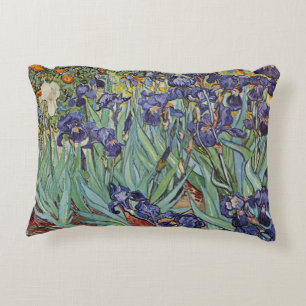 Van Gogh Irises Impressionist Painting Decorative Cushion