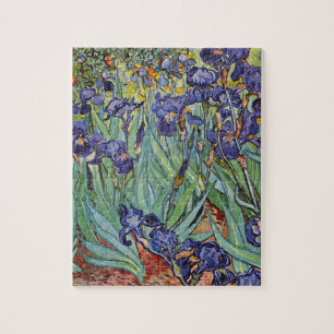 Van Gogh Irises Impressionist Painting Jigsaw Puzzle