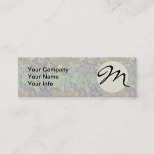 Van Gogh Irises Impressionist Painting Mini Business Card