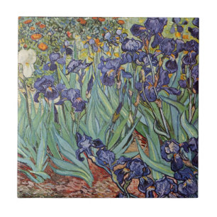 Van Gogh Irises Impressionist Painting Tile
