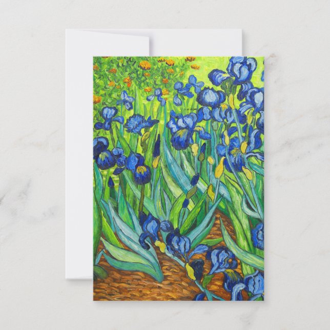 Van Gogh Irises Invitation (Front)