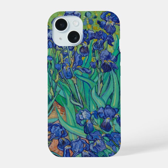 Van Gogh Irises iPhone 15 Case (Back)