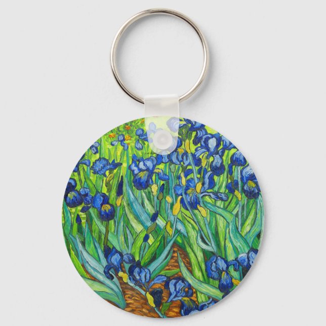 Van Gogh Irises Key Ring (Front)