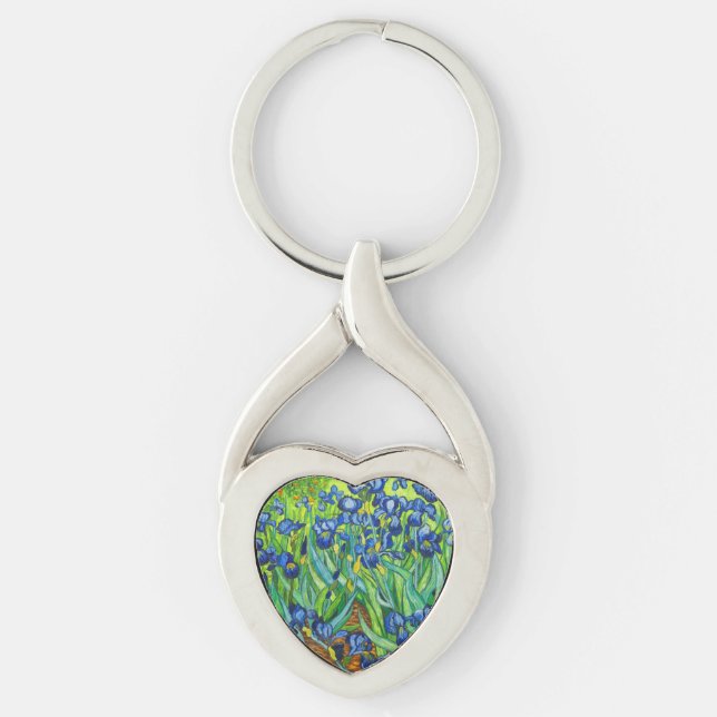 Van Gogh Irises Key Ring (Front)