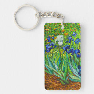 Van Gogh Irises Key Ring
