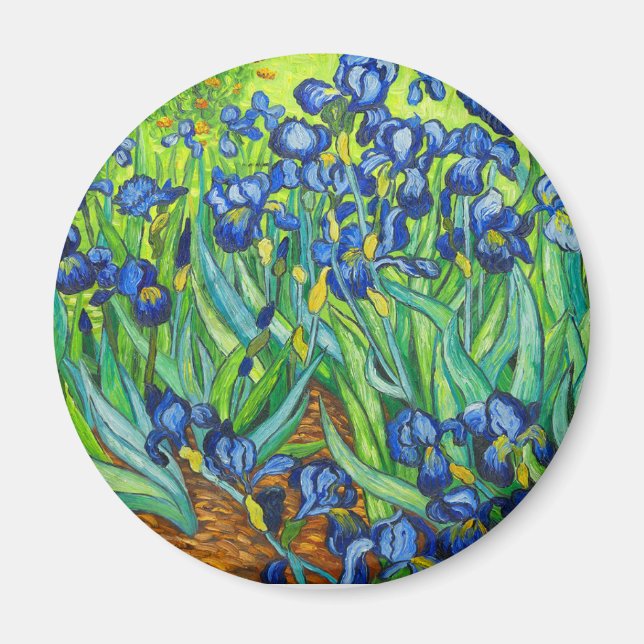 Van Gogh Irises Magnet (Front)