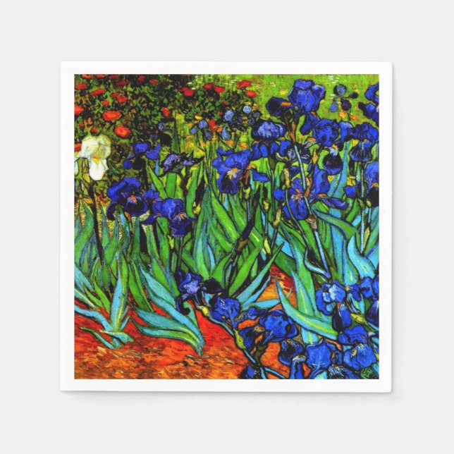 Van Gogh - Irises, Napkin (Front)