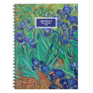 Van Gogh Irises Painting Notebook