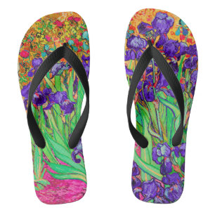 Van Gogh Irises/Purple/St. Remy Thongs
