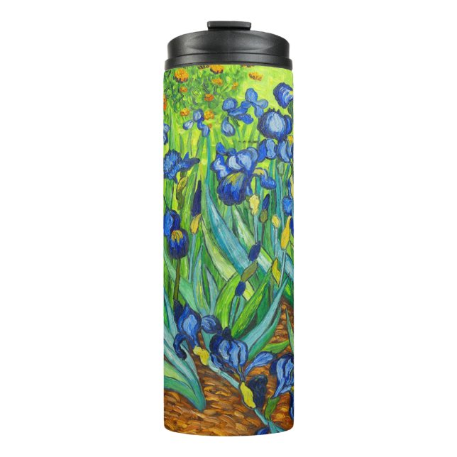 Van Gogh Irises Thermal Tumbler (Front)
