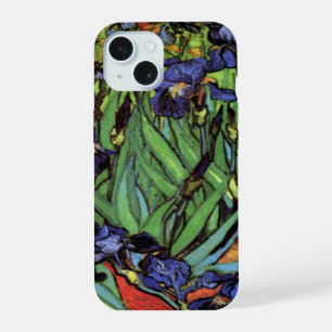 Van Gogh Irises, Vintage Garden Fine Art iPhone 15 Case