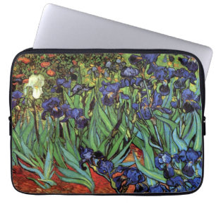 Van Gogh Irises, Vintage Garden Fine Art Laptop Sleeve