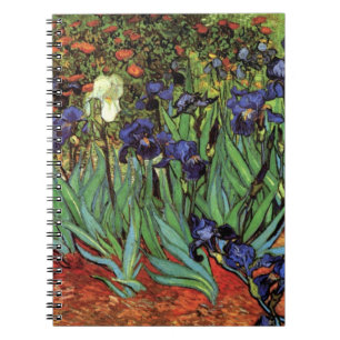 Van Gogh Irises, Vintage Garden Fine Art Notebook