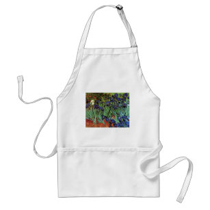 Van Gogh Irises, Vintage Garden Fine Art Standard Apron