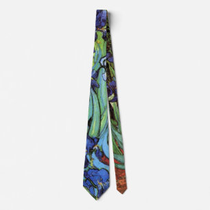 Van Gogh Irises, Vintage Garden Fine Art Tie