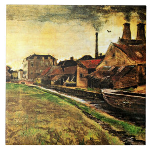Van Gogh - Iron Mill in the Hague, Ceramic Tile