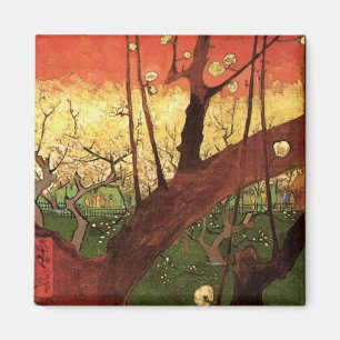 Van Gogh Japanese Flowering Plum Tree, Fine Art Magnet