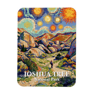 Van Gogh Joshua Tree Hidden Valley Vintage Desert Magnet