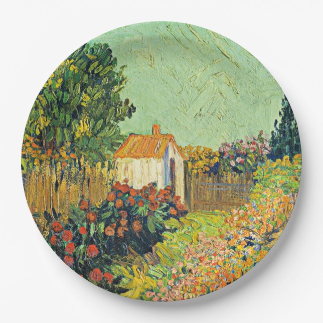 Van Gogh - Landscape, 1925-1928 Paper Plate (Front)