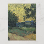 Van Gogh Landscape at Twilight Postcard<br><div class="desc">Van Gogh Landscape at Twilight Masterpiece - Vincent Van Gogh painted Landscape at Twilight in 1890, a beautiful landscape in his traditional style. Vincent Van Gogh painted incredible post-Impressionist paintings. Van Gogh's paintings were known for being coarse and rugged. The colour was bold and his paint stroke was strong. Van...</div>