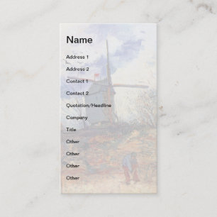 Van Gogh - Le Moulin De La Galette Windmill Business Card