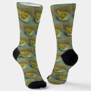 Van Gogh Lemons Plate Yellow Kitchen Art Socks