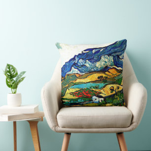 Van Gogh - Les Alpilles Mountain Landscape Cushion