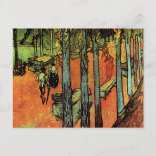 Van Gogh; Les Alyscamps: Falling Autumn Leaves Postcard