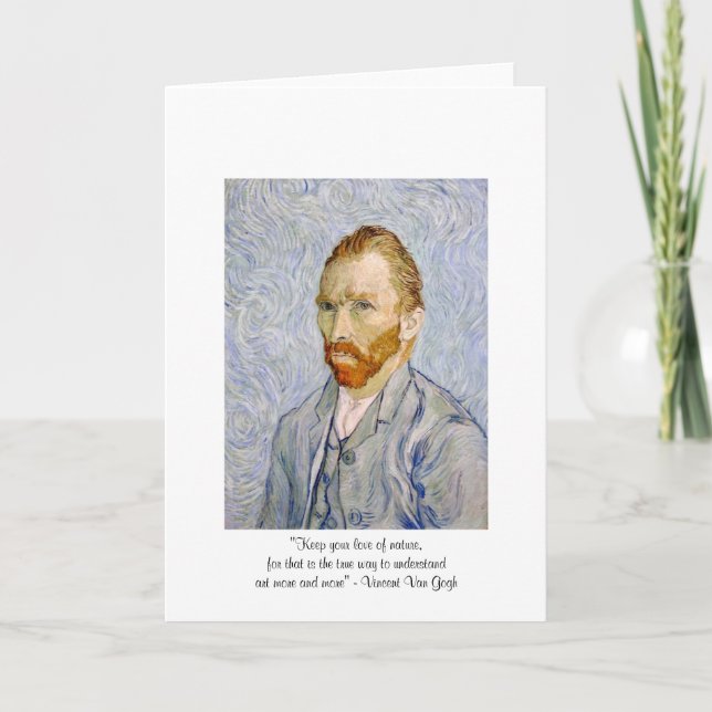 Van Gogh "Love Of Nature" Greeting Card (Front)