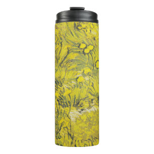 Van Gogh Meadow - Bright Yellow Wildflowers Thermal Tumbler