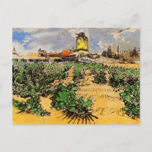 Van Gogh Mill of Alphonse Daudet at Fontevielle Postcard