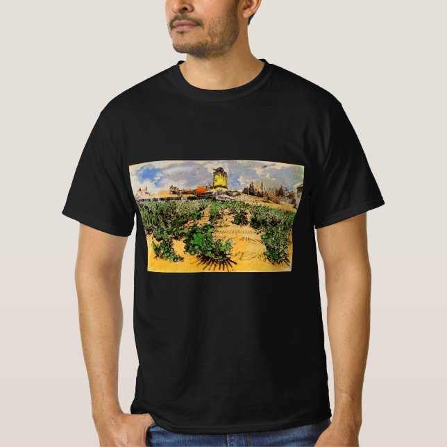 Van Gogh Mill of Alphonse Daudet at Fontevielle T-Shirt (Front)