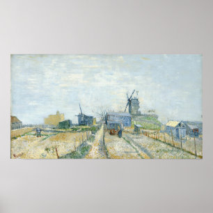 Van Gogh - Montmartre Windmills And Vegetable Gard Poster